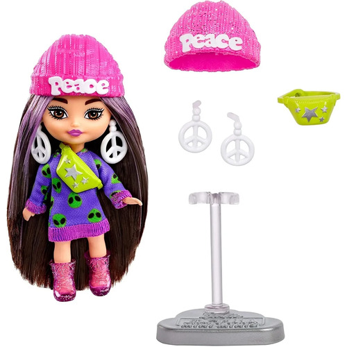 Barbie Extra Mini Minis Doll - Peace Alien HLN44