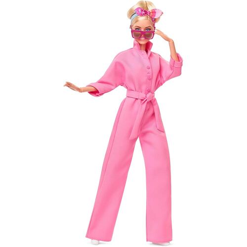 Barbie The Movie Collectible Doll, Margot Robbie As Barbie In Pink Power Jumpsuit HRF29