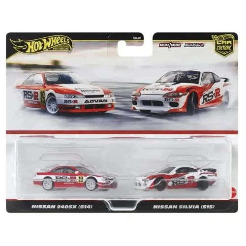 Hot Wheels Premium Car Culture 2 Pack - Nissan 240SX (S14) & Nissan Silvia (S15) HBL96