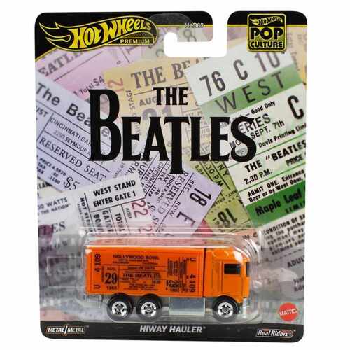 Hot Wheels Premium Pop Culture The Beatles Hiway Hauler ORANGE HDX63
