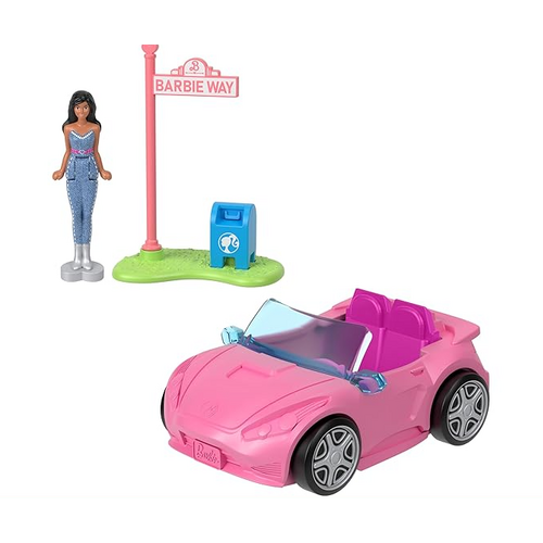 Barbie Mini Barbieland Vehicle & Figure - Car MATHYF38