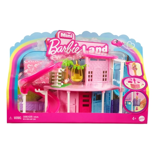 Barbie Mini Barbieland House -  Pink Curved Slide MATHYF44