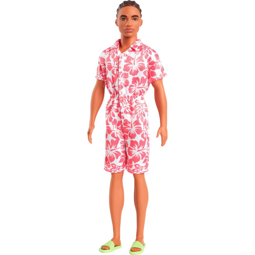 Barbie Fashionistas Ken Doll #235 Braided Hair With Hawaiian Outfit DWK44