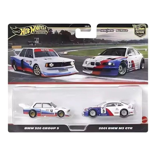 Hot Wheels Premium Car Culture 2 Pack - BMW 320 Group 5 & 2001 BMW M3 GTR HBL96