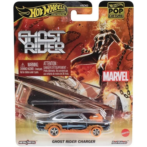 Hot Wheels Premium Pop Culture Marvel Ghost Rider Charger HXD63-956H