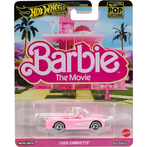 Hot Wheels Premium Pop Culture Barbie The Movie 1956 Corvette HXD63-956H