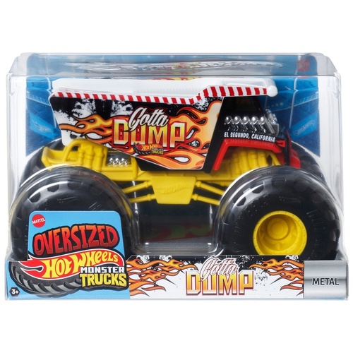 Hot Wheels Monster Trucks Oversized Gotta Dump Toy Vehicle MATFYJ83