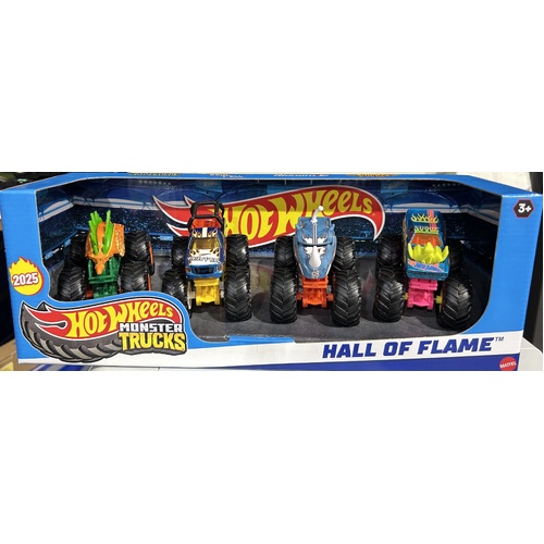 Hot Wheels Monster Trucks Hall of Fame 4 Pack MATHLT73