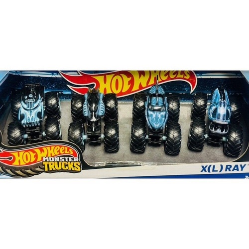 Hot Wheels Monster Trucks X(L) Ray 4 Pack MATHLT73