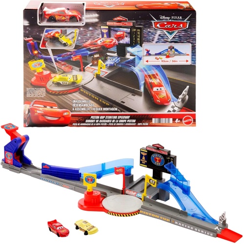 Disney Pixar Cars Piston Cup Stunting Speedway Playset MATJHL42