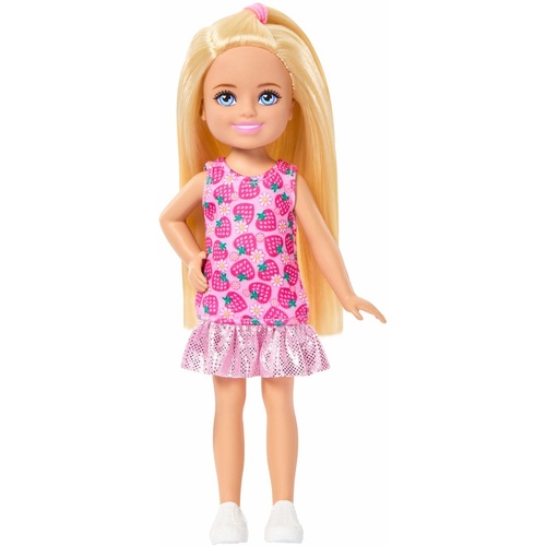 Barbie Club Chelsea Doll - Strawberry Print Dress DWJ33