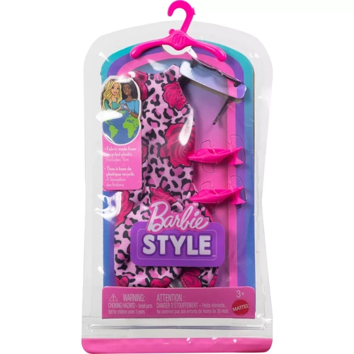 Barbie Style Fashion Clothes Floral Pink Dress MATGWD96
