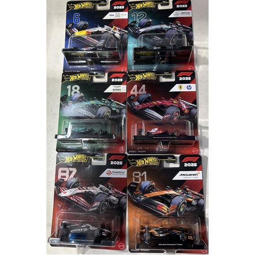 Hot Wheels Formula 1 Diecast Vehicle Assorted; One Supplied HRV11-956L