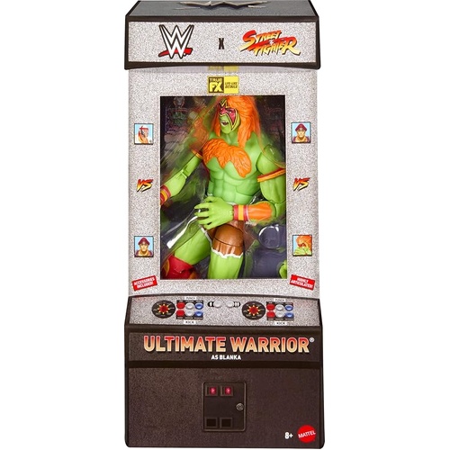 WWE x Street Fighter Elite Action Figure - Ultimate Warrior MATJLD71
