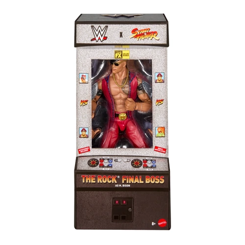 WWE x Street Fighter Elite Action Figure - The Rock Final Boss MATJLD71