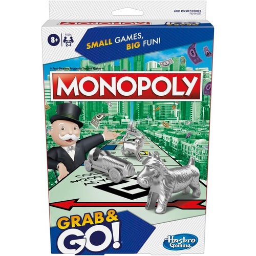 Grab & Go Monopoly Game F8249