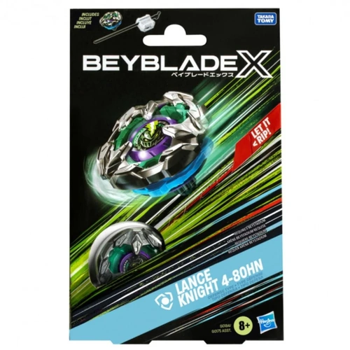 Beyblade X Lance Knight 4-80HN Defense Type Top & Launcher G0175