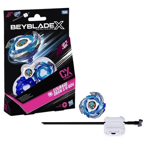 Beyblade X Courage Dran s 6-60V Attack Type Top & Launcher G0840