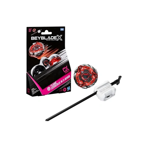 Beyblade X Flame Cerberus W 5-80WB Stamina Type Top & Launcher G0840