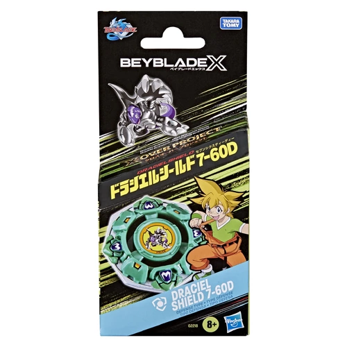 Beyblade X Draciel Shield 7-60D Defense Type Top & Launcher G2218