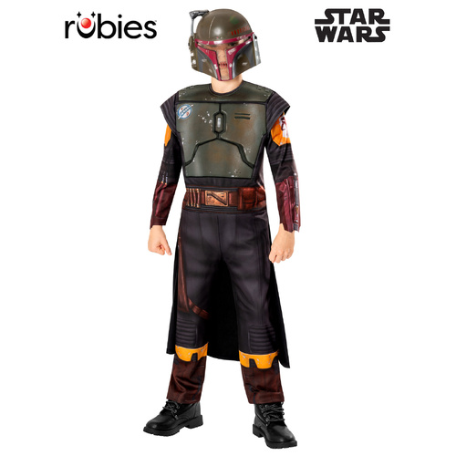 Rubies Deerfield Star Wars The Book of Boba Fett - Boba Fett Child Costume Dress Up - 9-10yrs 301339XL