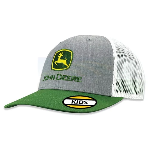 John Deere Kids Basic Trucker Mesh Cap Grey/Green/White