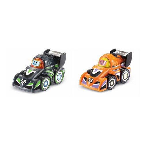 Vtech Toot Toot Drivers V Racers 2 Pack - Orange/Dark Grey 428636