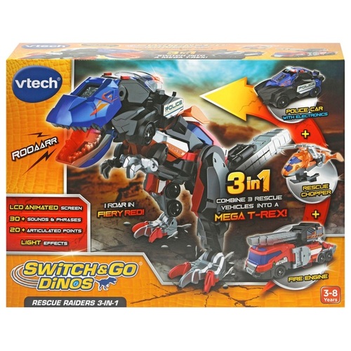 Vtech Switch & Go Dinos Rescue Raiders 3 in 1 549503