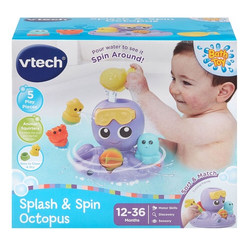 Vtech Splash & Spin Octopus Bath Toy 579203