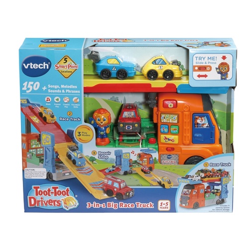 Vtech Toot Toot Drivers 3-in-1 Big Race Truck Set 589103