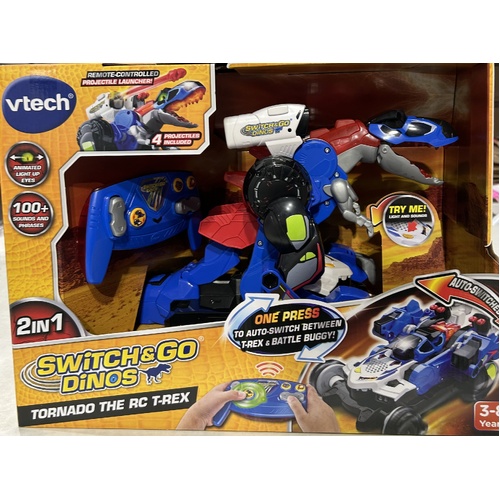 Vtech Switch & Go Dinos Tornado the RC T-Rex 590803