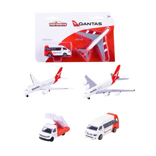Majorette Qantas Plane and Vehicle Assorted MJ74275