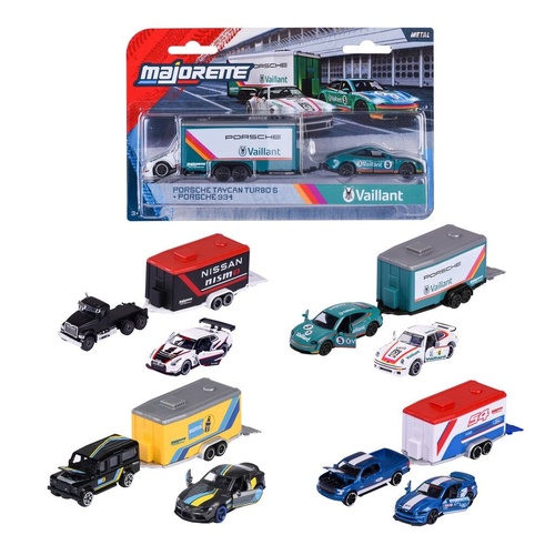 Majorette Racing Trailers Assorted; One Supplied MJ76996