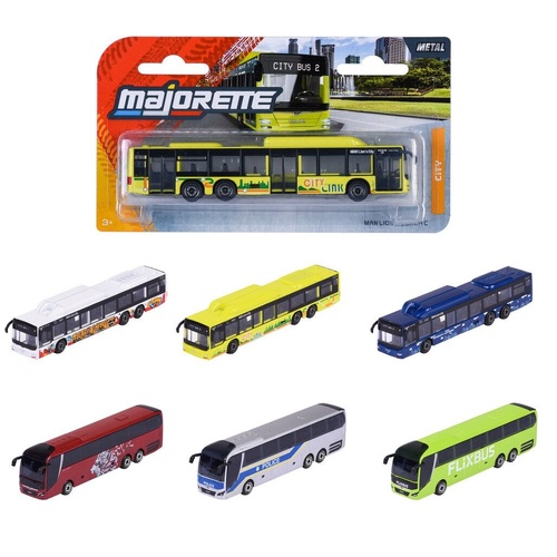 Majorette City Bus Single Assorted; One Supplied MJ77504