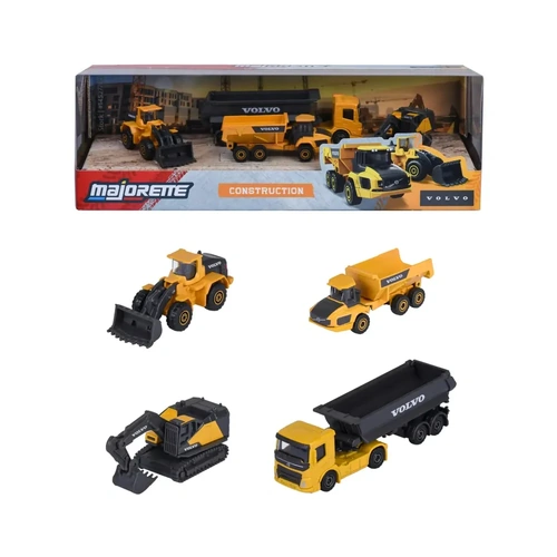 Majorette Volvo Construction 4 Piece Gift Pack MJ77610