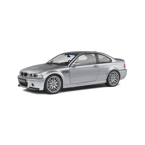 Solido BMW M3 E46 CSL Coupe - Silver Grey Metallic 1:18 Scale Diecast Model S1806503
