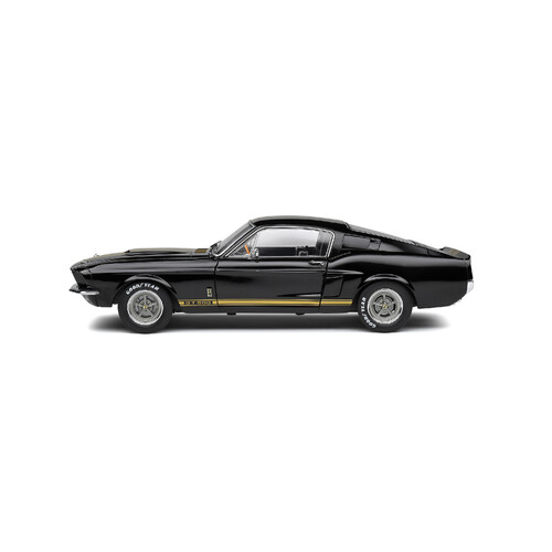 Solido 1967 Shelby Mustang GT500 - Black/Gold Stripes 1:18 Scale Diecast S1802908