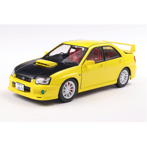 Solido 2003 Subaru Impreza WRX STI Yellow Street Fighter 1:18 Scale Diecast Vehicle S1812302