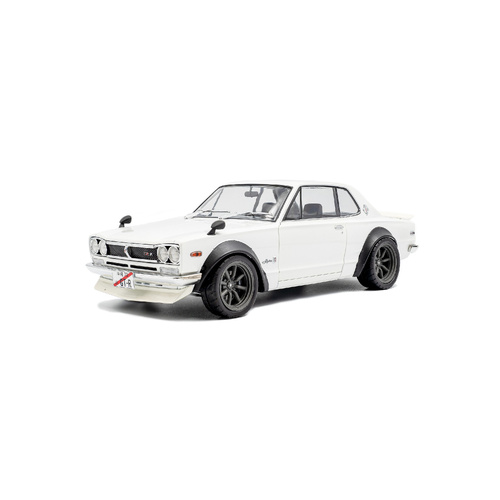 Solido White 1970 Nissan Skyline (C10) - Hakosuka 1:18 Scale Diecast Vehicle S1813001