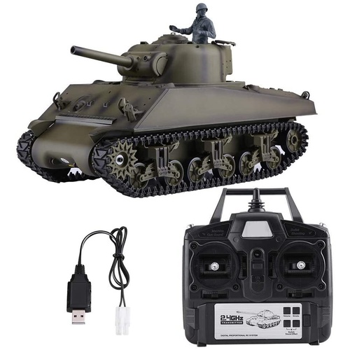 Heng Long USA M4A3 Sherman 1:16 Scale R/C Main Battle Tank HL-3898-1