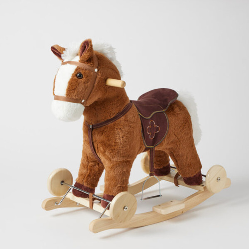 Jiggle & Giggle Brownie 2-in-1 Rock & Ride Horse GSRC006