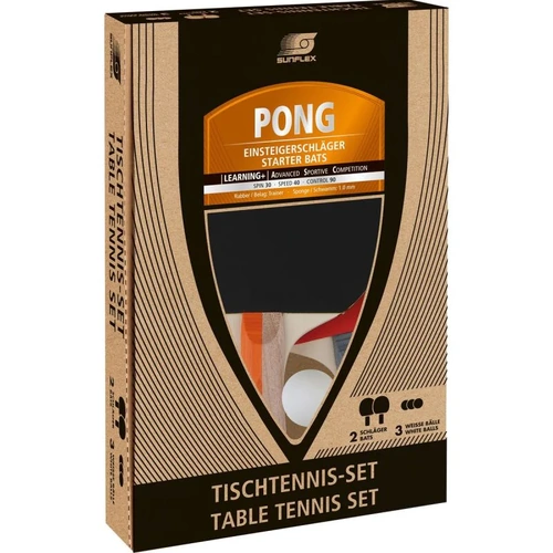 Sunflex Pong 2 Player Table Tennis Set 20118