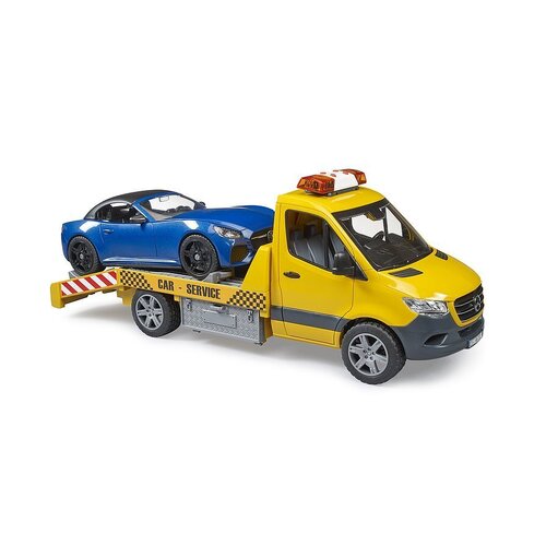 Bruder Mercedes G3 Sprinter Transporter with Roadster & Lights & Sound 02675