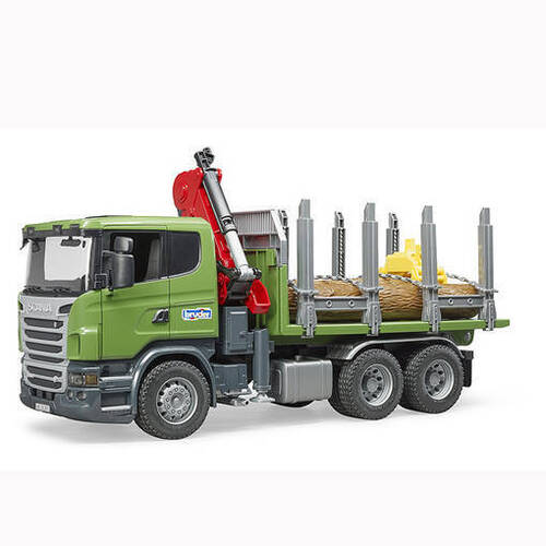 Bruder Scania R-series Timber Truck with Loading Crane & Logs 03524