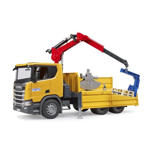 Bruder Construction 1:16 Scania Super 560R Truck with Crane & 2 Pallets 03551