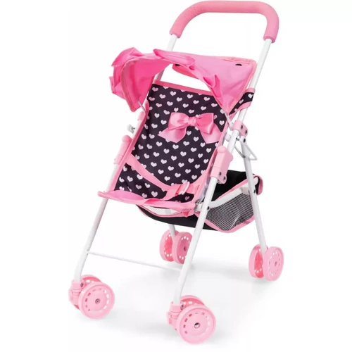 Bayer Prams & Strollers Doll Buggy - Pink & Black with Pink Bow CB 21560