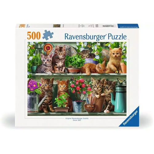 Ravensburger Cats on the Shelf 500pc Jigsaw Puzzle RB00205