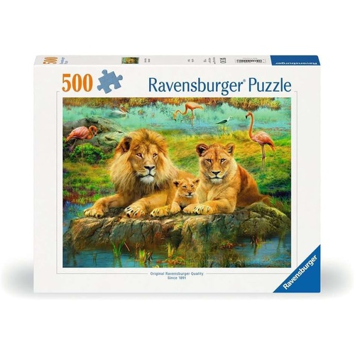 Ravensburger Lions in the Savannah 500pc Jigsaw Puzzle RB00220