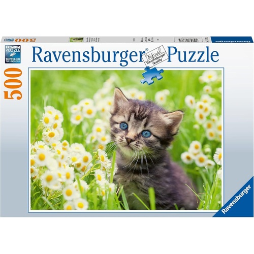 Ravensburger Kitten in the Meadow 500pc Puzzle RB00367