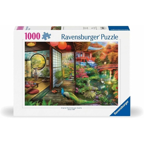 Ravensburger Japanese Garden Teahouse 1000pc Jigsaw Puzzle RB00635